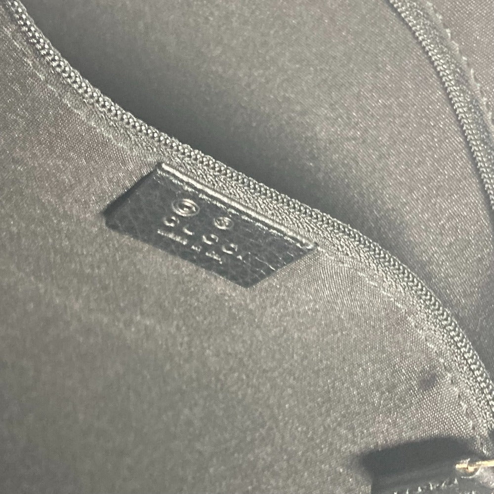 GUCCI Tote Bag 353702 Nylon / leather black GG Women Used Authentic