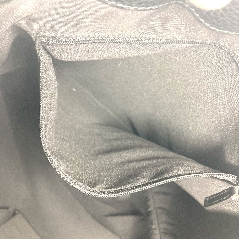 GUCCI Tote Bag 353702 Nylon / leather black GG Women Used Authentic