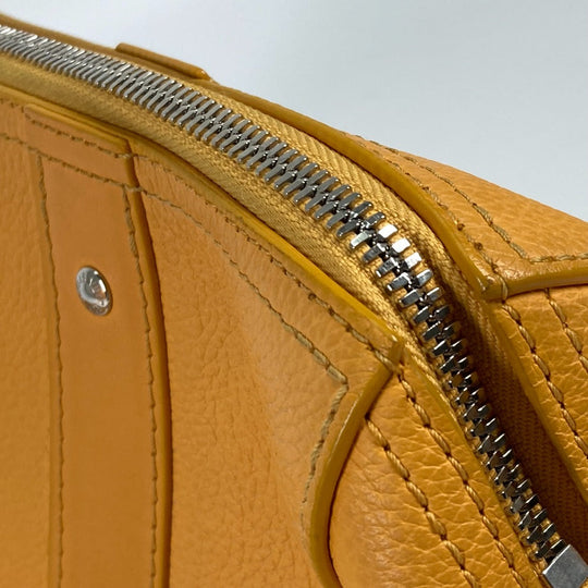 LOUIS VUITTON Shoulder Bag M21438 leather yellow LV Aerogram City Keepall mens Used Authentic