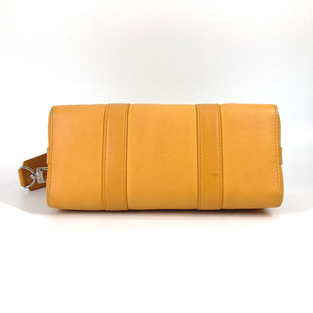 LOUIS VUITTON Shoulder Bag M21438 leather yellow LV Aerogram City Keepall mens Used Authentic