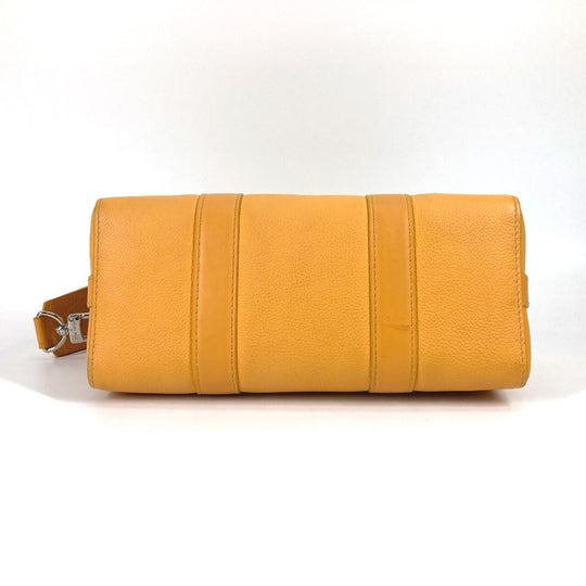 LOUIS VUITTON Shoulder Bag M21438 leather yellow LV Aerogram City Keepall mens Used Authentic