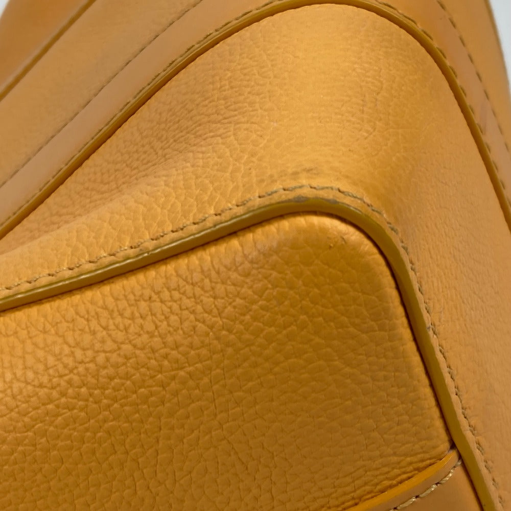 LOUIS VUITTON Shoulder Bag M21438 leather yellow LV Aerogram City Keepall mens Used Authentic
