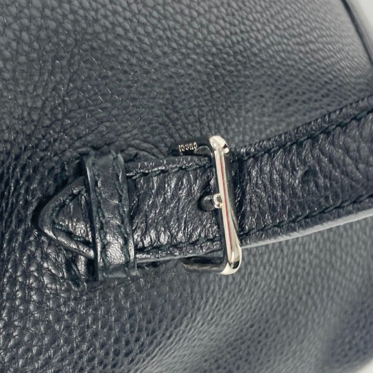 GUCCI Backpack 370833 leather black Bamboo backpack fringe tassel Women Used Authentic