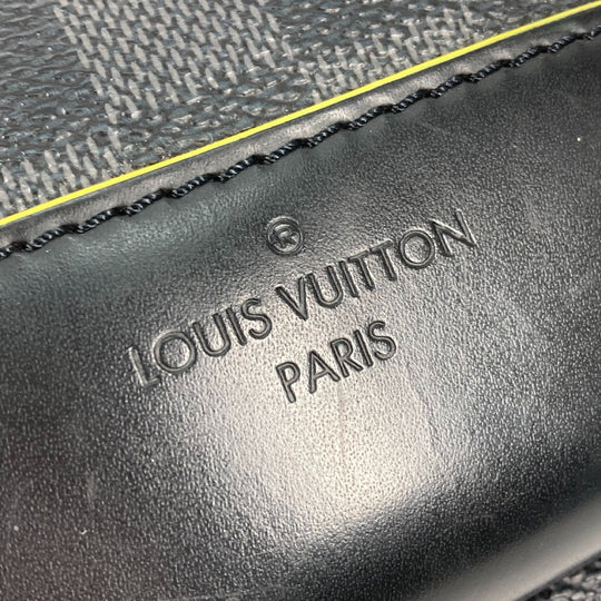 LOUIS VUITTON Shoulder Bag N42424 Damier Grafitto Canvas black Damier Grafitte Avenue Sling Bag mens Used Authentic