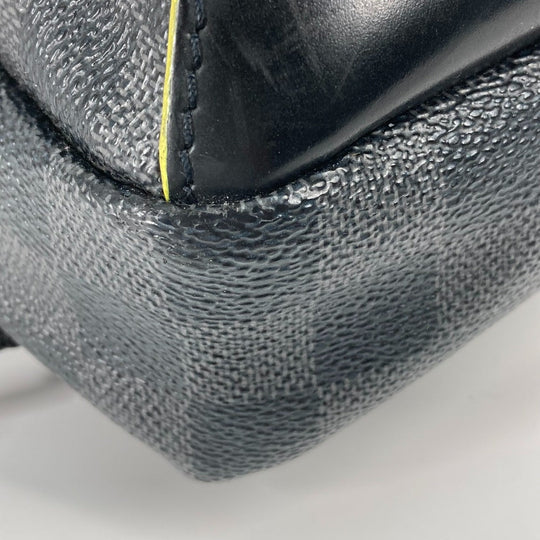 LOUIS VUITTON Shoulder Bag N42424 Damier Grafitto Canvas black Damier Grafitte Avenue Sling Bag mens Used Authentic