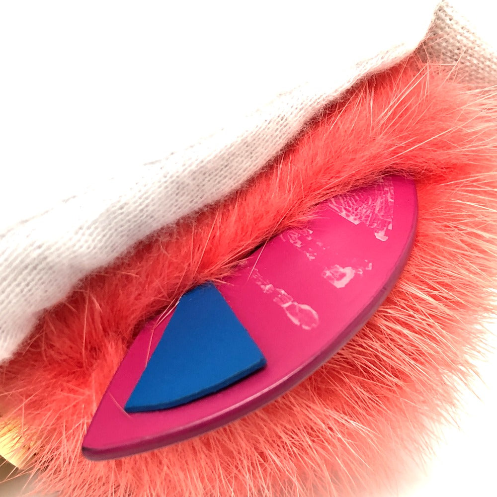 LOUIS VUITTON key ring M65143 fur pink totem Women Used Authentic