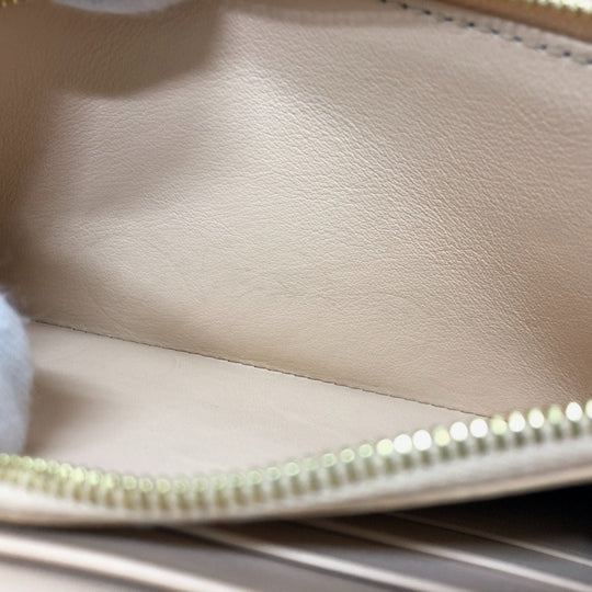 CELINE Long Wallet Purse leather Beige type Long wallet Women Used Authentic