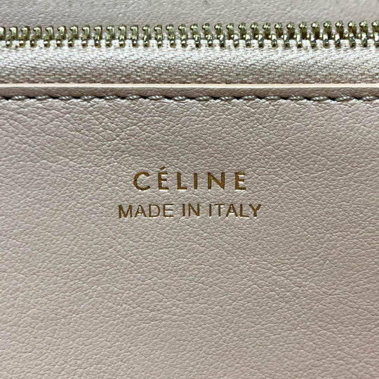 CELINE Long Wallet Purse leather Beige type Long wallet Women Used Authentic