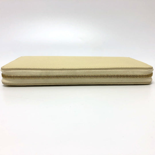 CELINE Long Wallet Purse leather Beige type Long wallet Women Used Authentic
