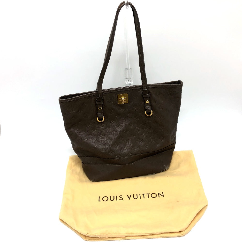 LOUIS VUITTON Tote Bag M40516 Monogram Ann Platt Leather Brown Shoulder bag Monogram Ann Platt Citadine PM Women Used Authentic