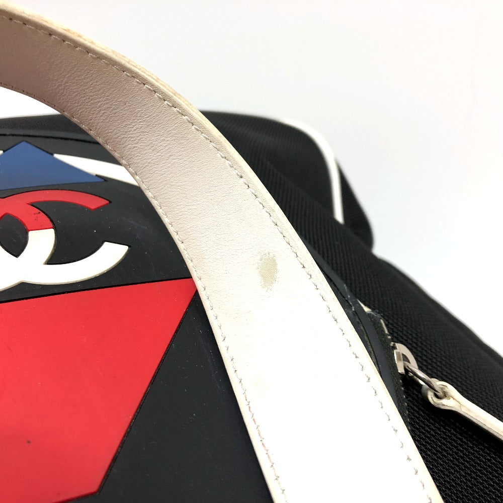 CHANEL Shoulder Bag canvas black Airline CC COCO Mark Women Used Authentic