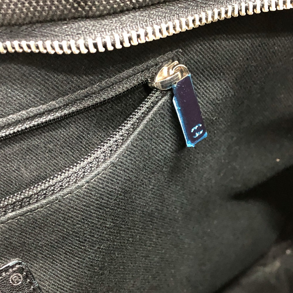 CHANEL Shoulder Bag canvas black Airline CC COCO Mark Women Used Authentic