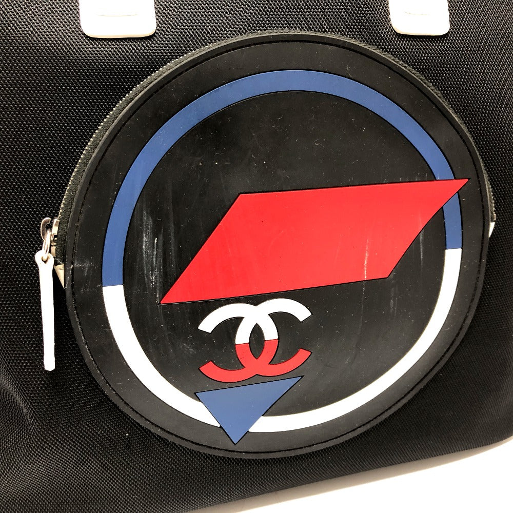 CHANEL Shoulder Bag canvas black Airline CC COCO Mark Women Used Authentic