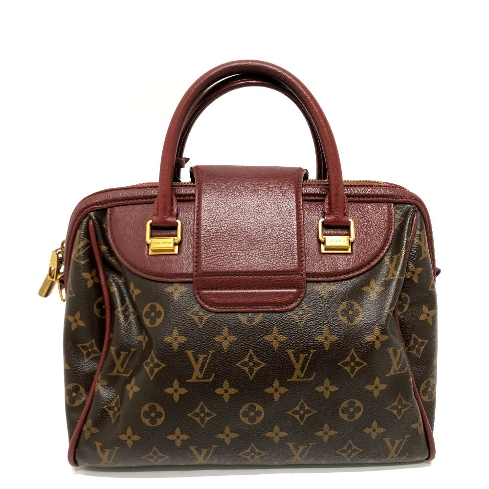 LOUIS VUITTON Handbag M40802 Monogram canvas wine-red Monogram golden arrow speedy Women Used Authentic