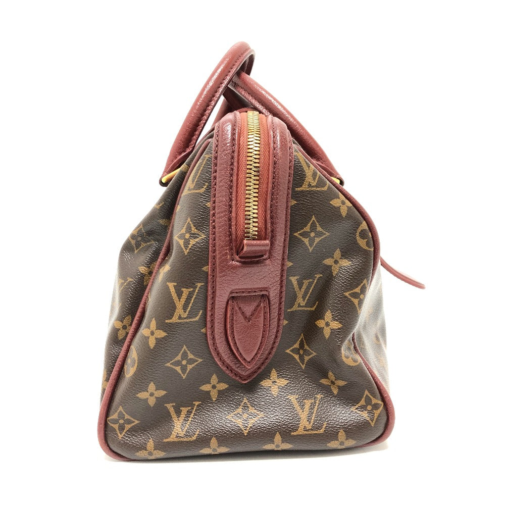 LOUIS VUITTON Handbag M40802 Monogram canvas wine-red Monogram golden arrow speedy Women Used Authentic