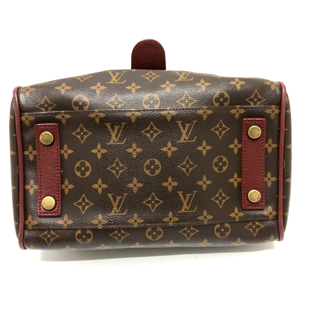 LOUIS VUITTON Handbag M40802 Monogram canvas wine-red Monogram golden arrow speedy Women Used Authentic