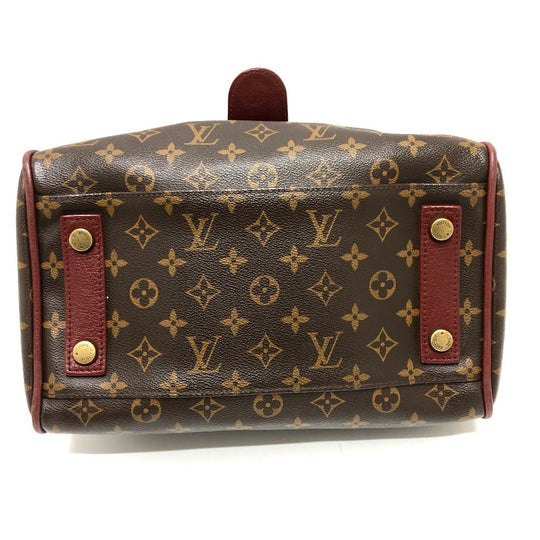 LOUIS VUITTON Handbag M40802 Monogram canvas wine-red Monogram golden arrow speedy Women Used Authentic