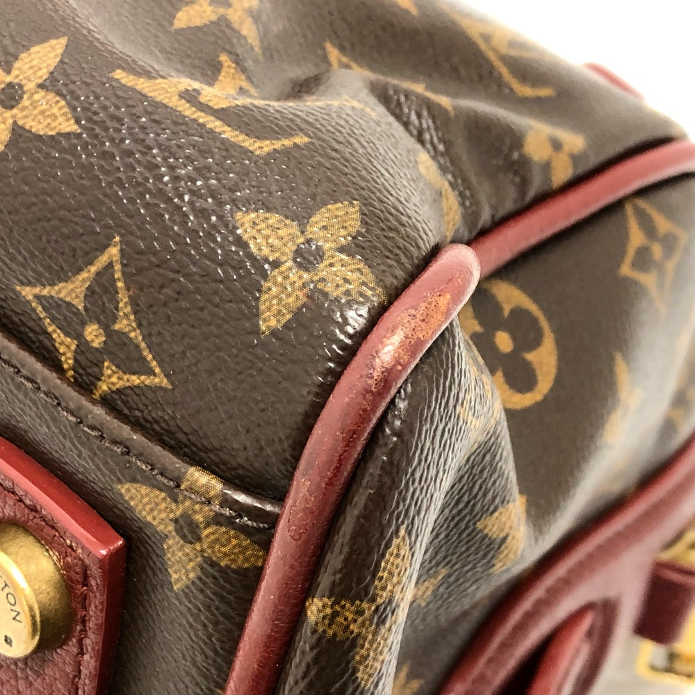 LOUIS VUITTON Handbag M40802 Monogram canvas wine-red Monogram golden arrow speedy Women Used Authentic