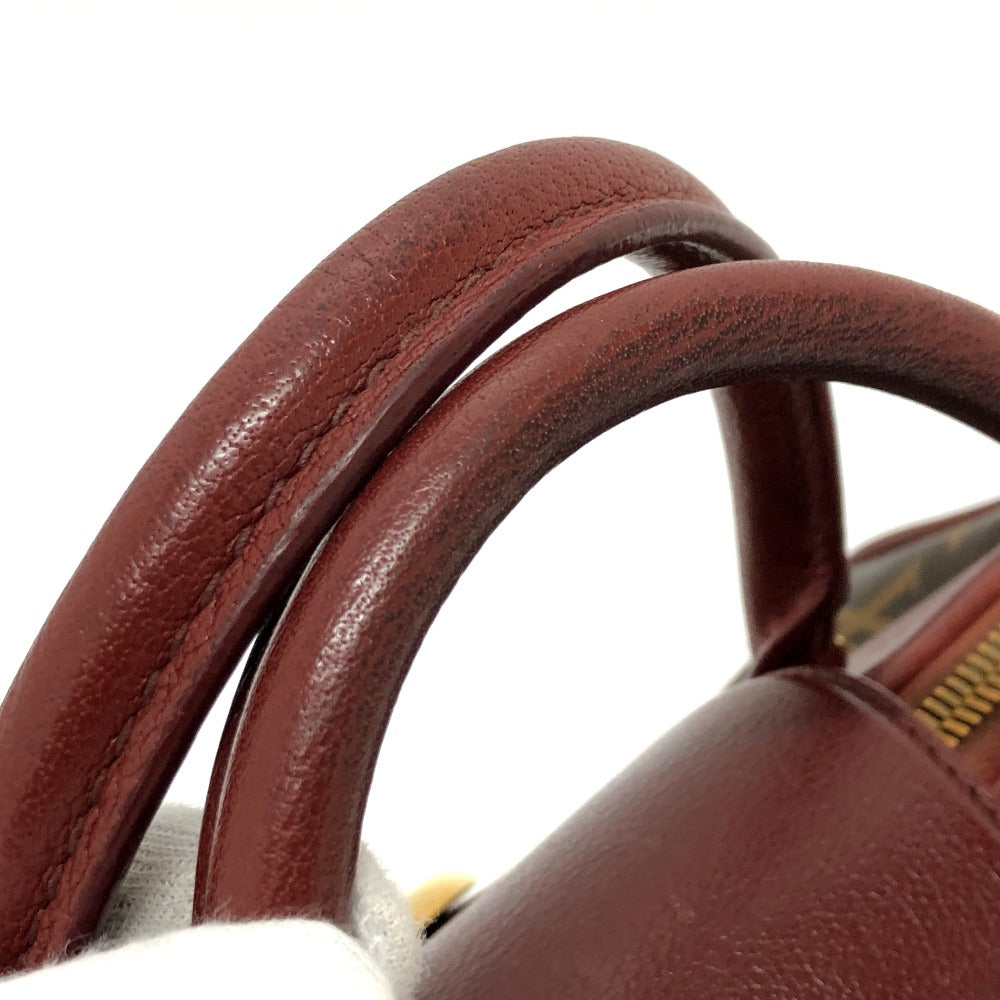 LOUIS VUITTON Handbag M40802 Monogram canvas wine-red Monogram golden arrow speedy Women Used Authentic