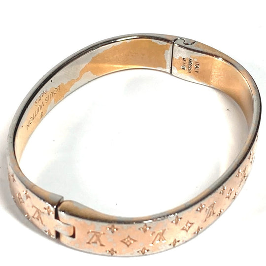 LOUIS VUITTON bracelet M00253 metal pink Monogram Cuff nanogram Women S Used Authentic