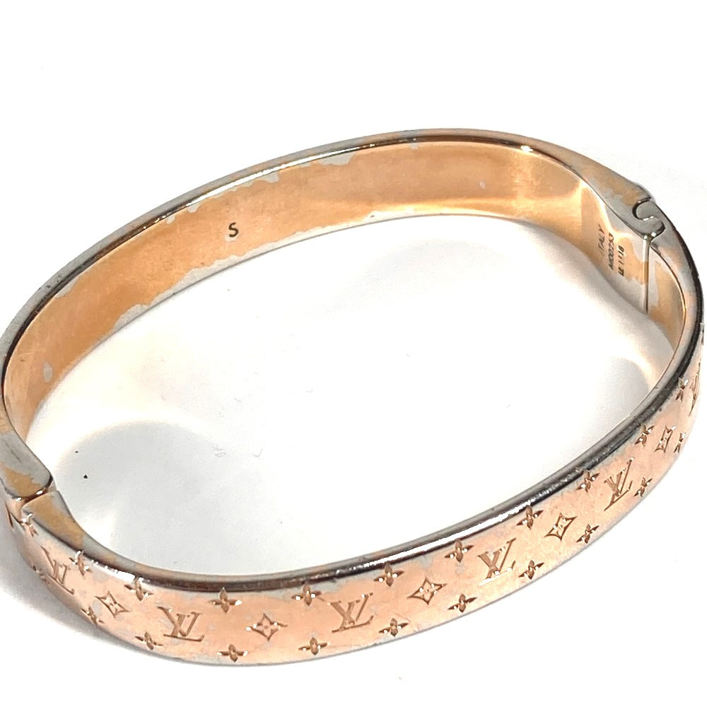 LOUIS VUITTON bracelet M00253 metal pink Monogram Cuff nanogram Women S Used Authentic