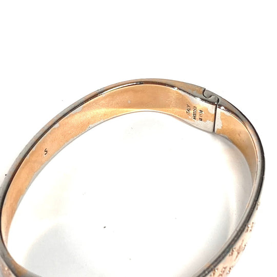 LOUIS VUITTON bracelet M00253 metal pink Monogram Cuff nanogram Women S Used Authentic