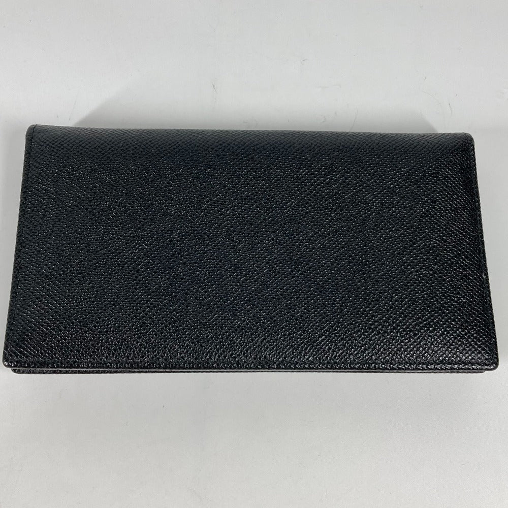 BVLGARI Long Wallet Purse leather black Long wallet Bulgari Bulgari mens Used Authentic