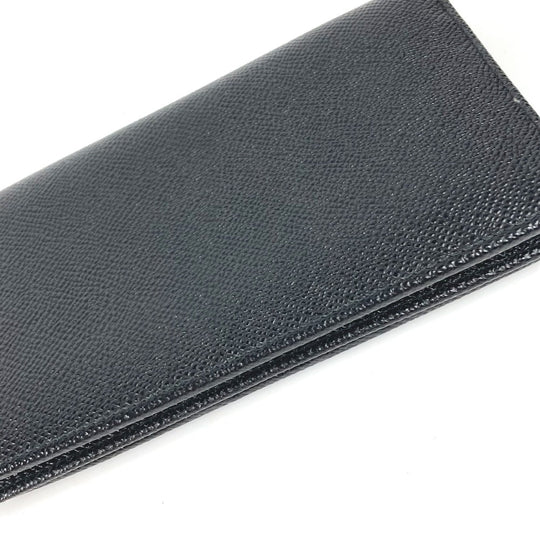 BVLGARI Long Wallet Purse leather black Long wallet Bulgari Bulgari mens Used Authentic
