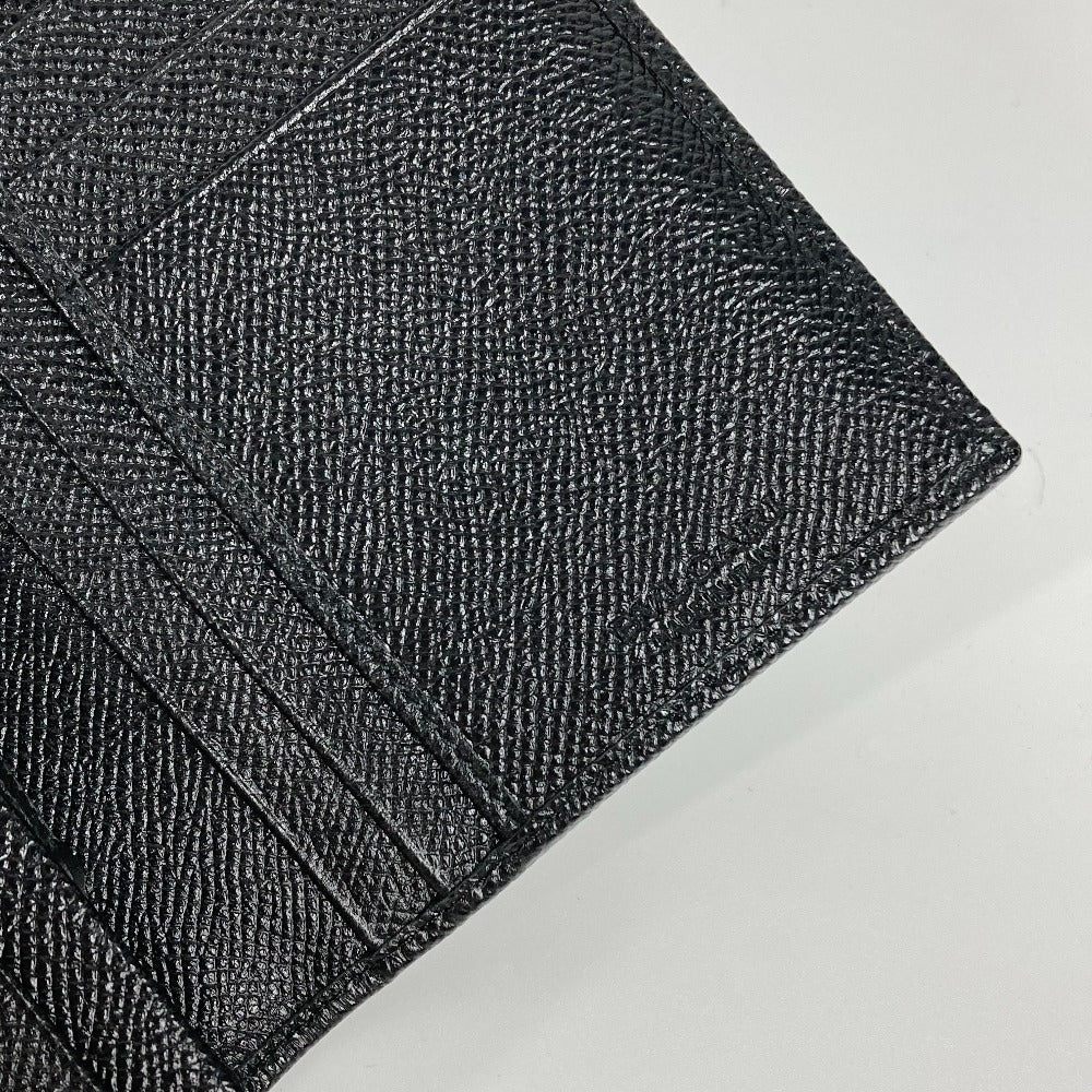 BVLGARI Long Wallet Purse leather black Long wallet Bulgari Bulgari mens Used Authentic