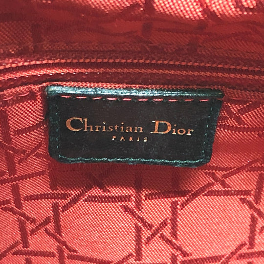 Dior Handbag Leather / suede black Lady Dior LADY DIOR Women Used Authentic