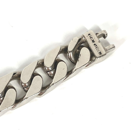 LOUIS VUITTON bracelet M00270 metal Silver chain bracelet monogram mens Used Authentic
