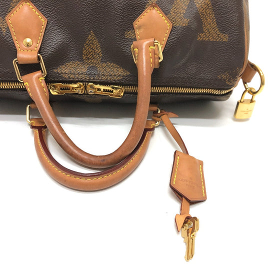 LOUIS VUITTON Handbag M44602 Monogram giant canvas Brown Monogram Giant Speedy bandouliere30 Women Used Authentic
