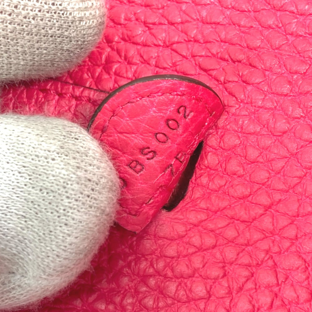 HERMES Shoulder Bag Taurillon Clemence pink Crossbody pochette Evelyn TPM 16 Women Used Authentic