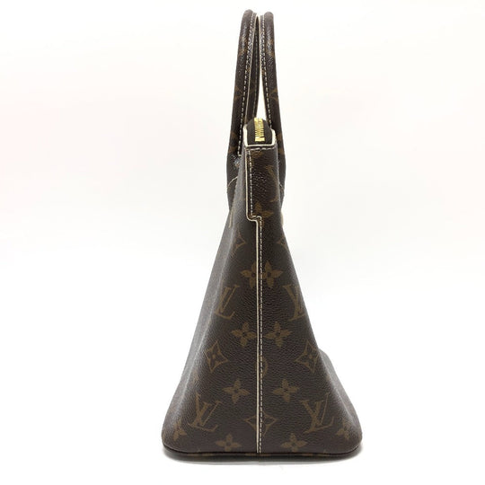 LOUIS VUITTON Handbag M40597 Canvas / Shiny Monogram Canvas Brown Shiny monogram LockitPM Women Used Authentic