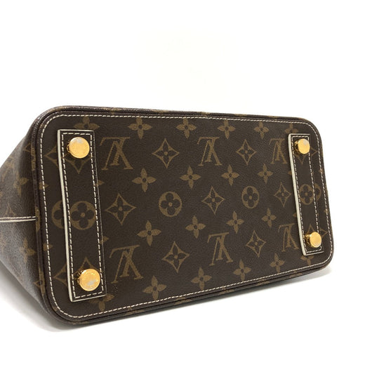 LOUIS VUITTON Handbag M40597 Canvas / Shiny Monogram Canvas Brown Shiny monogram LockitPM Women Used Authentic