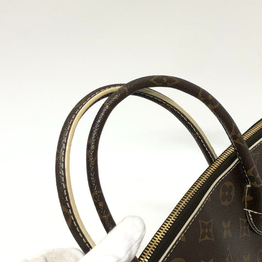 LOUIS VUITTON Handbag M40597 Canvas / Shiny Monogram Canvas Brown Shiny monogram LockitPM Women Used Authentic