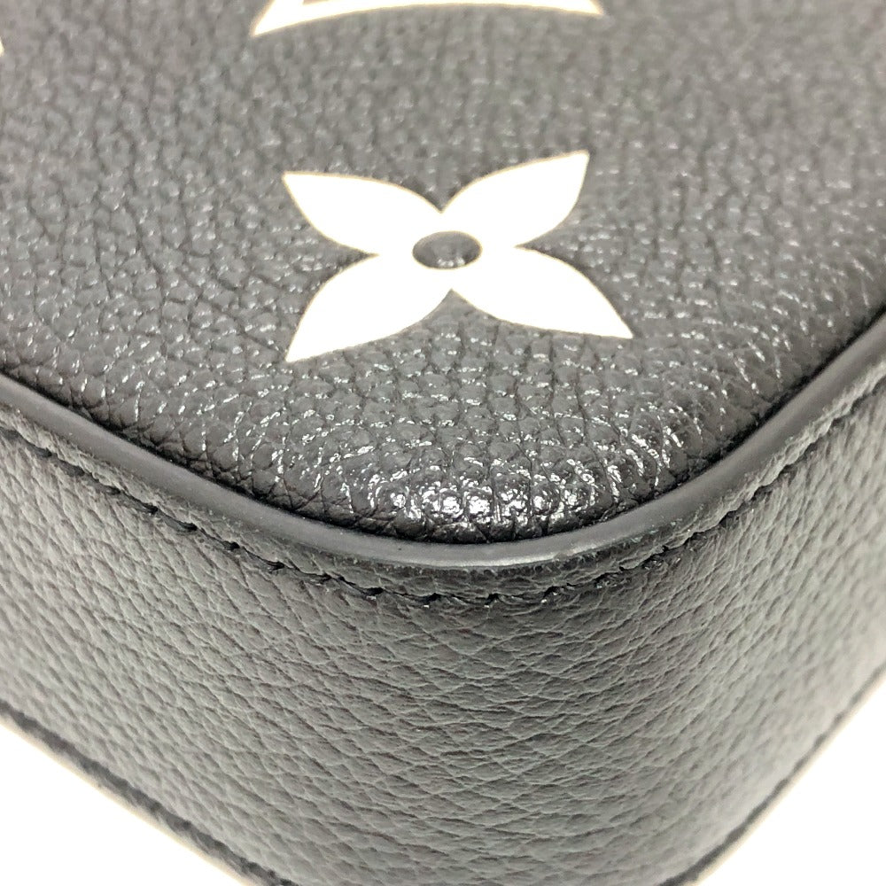 LOUIS VUITTON Long Wallet Purse M80482 Monogram Ann Platt Leather black Monogram Ann Platt Pochette Felice Women Used Authentic