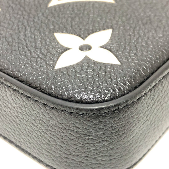 LOUIS VUITTON Long Wallet Purse M80482 Monogram Ann Platt Leather black Monogram Ann Platt Pochette Felice Women Used Authentic