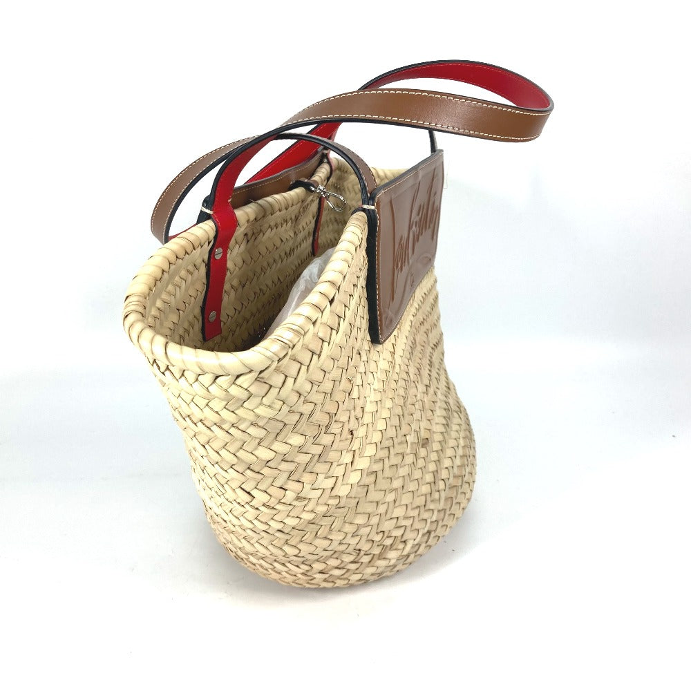 Christian Louboutin Shoulder Bag 1215220  Raffia leather beige Tote Bag Loubishore Loubishore Women Used Authentic