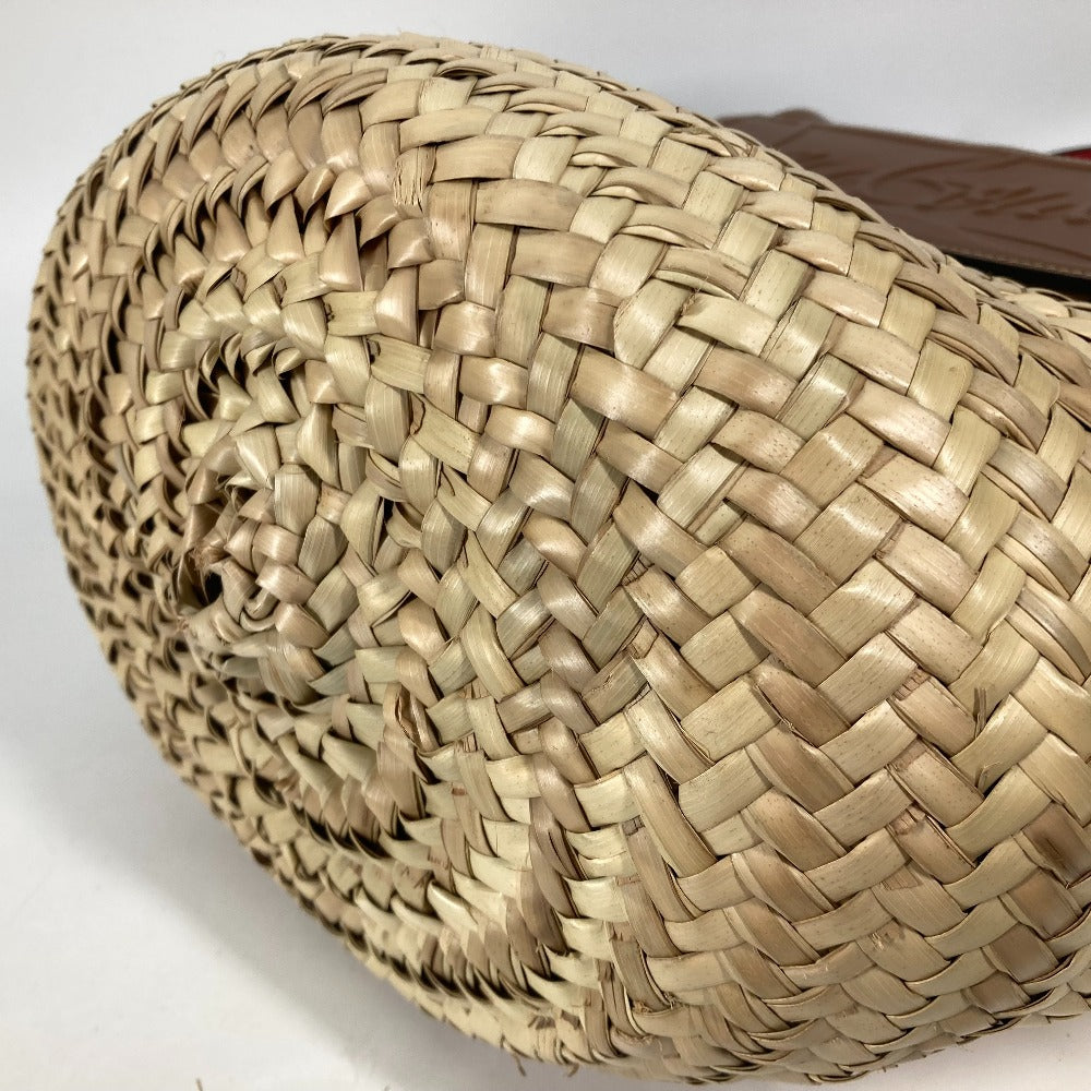 Christian Louboutin Shoulder Bag 1215220  Raffia leather beige Tote Bag Loubishore Loubishore Women Used Authentic