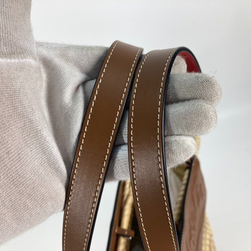 Christian Louboutin Shoulder Bag 1215220  Raffia leather beige Tote Bag Loubishore Loubishore Women Used Authentic