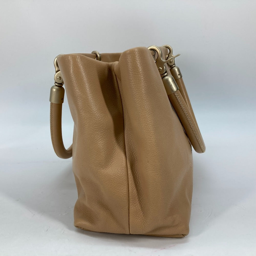 CHANEL Handbag Caviar skin beige Shoulder Bag bag shawl CC COCO Mark Women Used Authentic