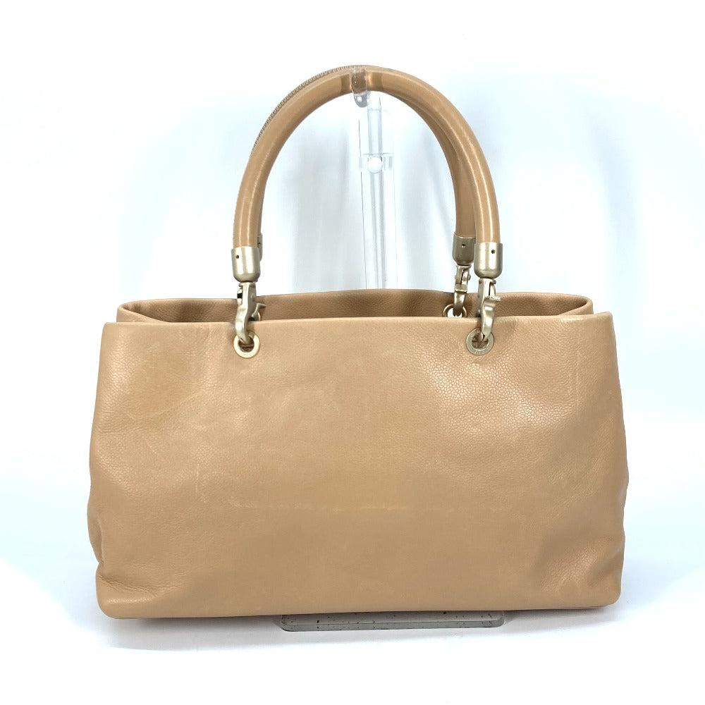 CHANEL Handbag Caviar skin beige Shoulder Bag bag shawl CC COCO Mark Women Used Authentic