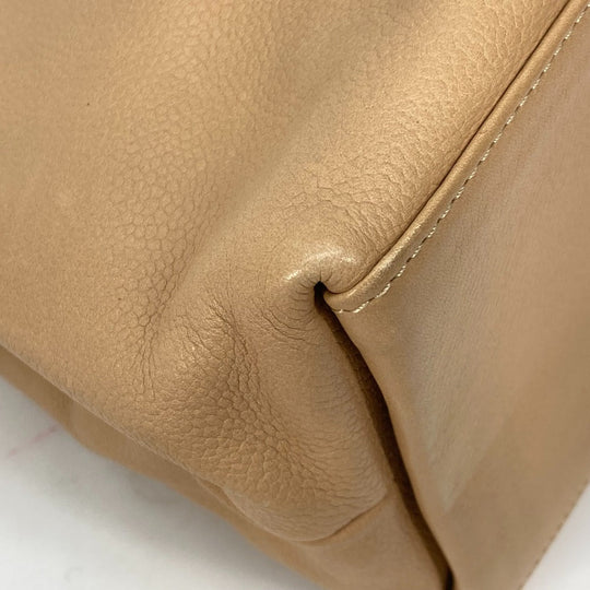 CHANEL Handbag Caviar skin beige Shoulder Bag bag shawl CC COCO Mark Women Used Authentic