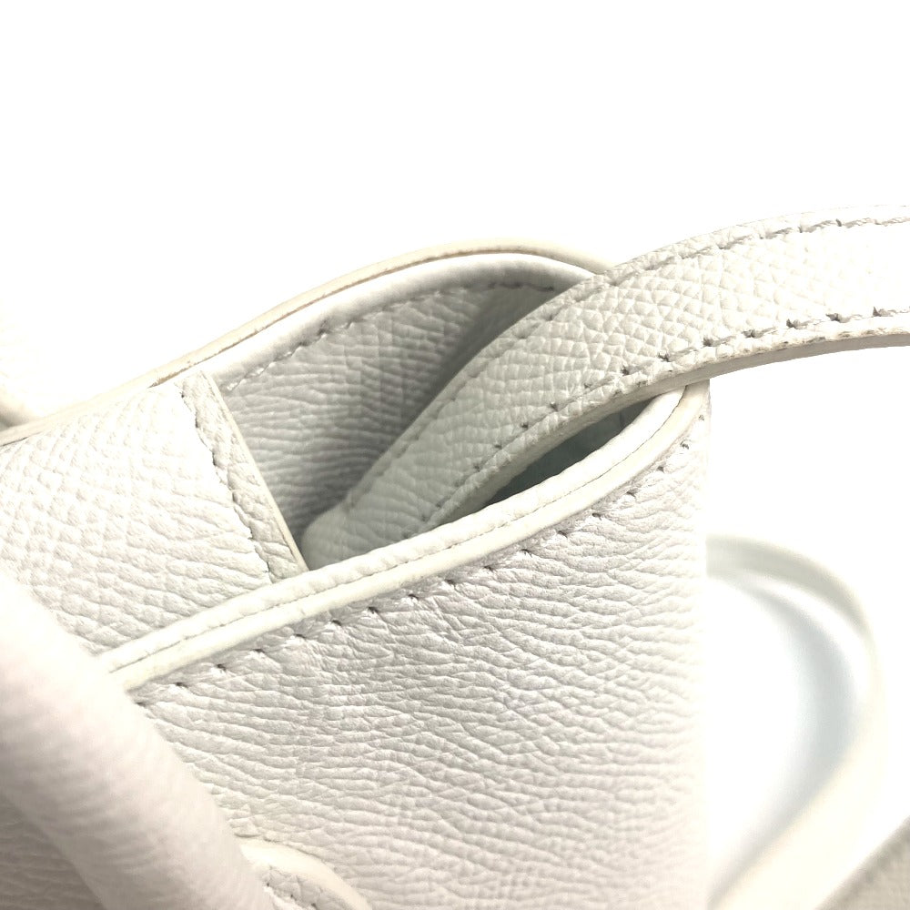 BALENCIAGA Shoulder Bag 596159 leather white logo Ville XXS Women Used Authentic