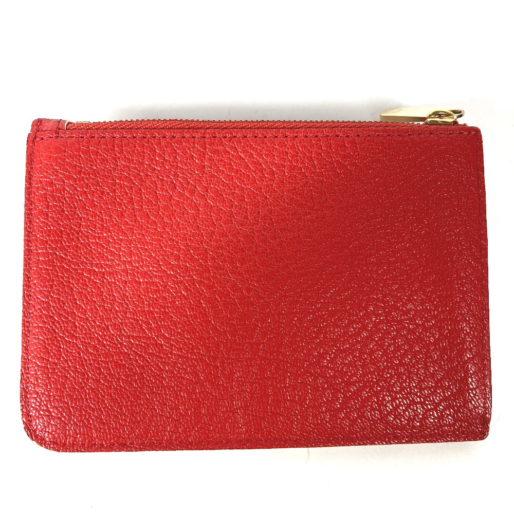 LOUIS VUITTON Coin case M91938 Suhari leather Red Suhari Unseparable PM Women Used Authentic