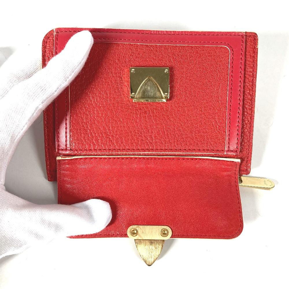 LOUIS VUITTON Coin case M91938 Suhari leather Red Suhari Unseparable PM Women Used Authentic