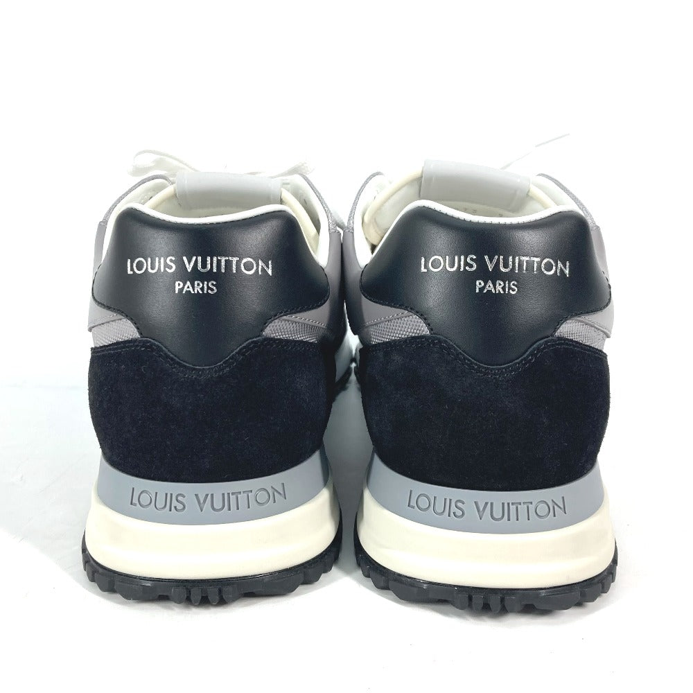 LOUIS VUITTON sneakers 1AC4WC Suede, Monogram Jacquard black runaway line sneakers 9.5