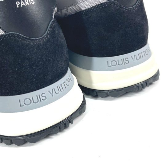 LOUIS VUITTON sneakers 1AC4WC Suede, Monogram Jacquard black runaway line sneakers 9.5