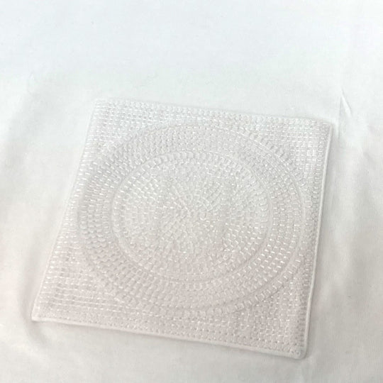 HERMES Short sleeve shirt cotton white H embroidery mosaic Tunic with embroidered pockets Women 40 Used Authentic